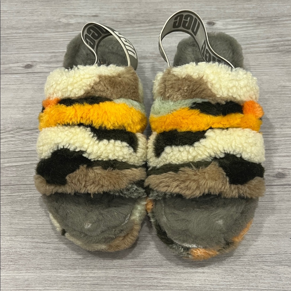 UGG Fuzzy Multicolor Slippers